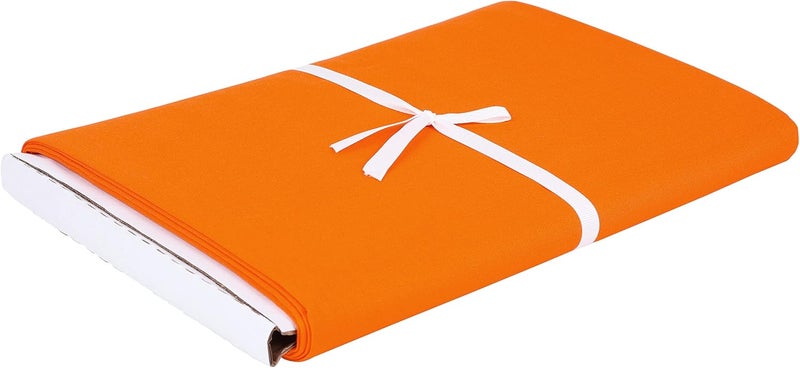 craftido -19 Options-100% Cotton Fabric by The Yard in Solid Color 44”Wide by 3yd (9 ft) -Medium Weight 5.2 oz-Soft Cotton for Quilting, Sewing, Crafts, Binding, Backing and Lining - Orange - Image 2